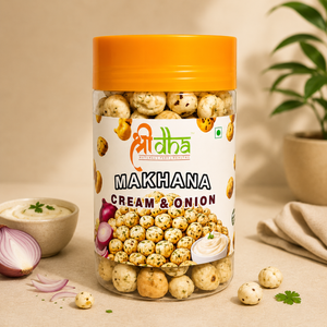 Roasted & Flavoured Makhana Cream N Onion 70 GM Gluten Free | High Protein | Rich in Calcium | High Fibre | Cholesterol Free | No Palm Oil | Not Fried Only Roast | 100% Natural