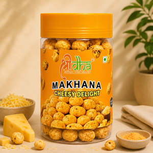 Roasted & Flavoured Makhana Cheesy Delight 70 GM Gluten Free | High Protein | Rich in Calcium | High Fibre | Cholesterol Free | No Palm Oil | Not Fried Only Roast | 100% Natural