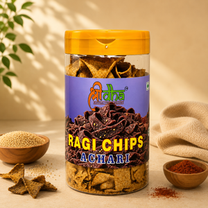 Ragi Chips Achari 150 GM Gluten Free | High Protein | No Palm Oil | Healthy Snacks | 100% Natural