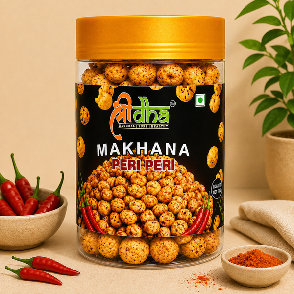 Roasted & Flavoured Makhana Peri Peri 70 GM Gluten Free | High Protein | Rich in Calcium | High Fibre | Cholesterol Free | No Palm Oil | Not Fried Only Roast | 100% Natural