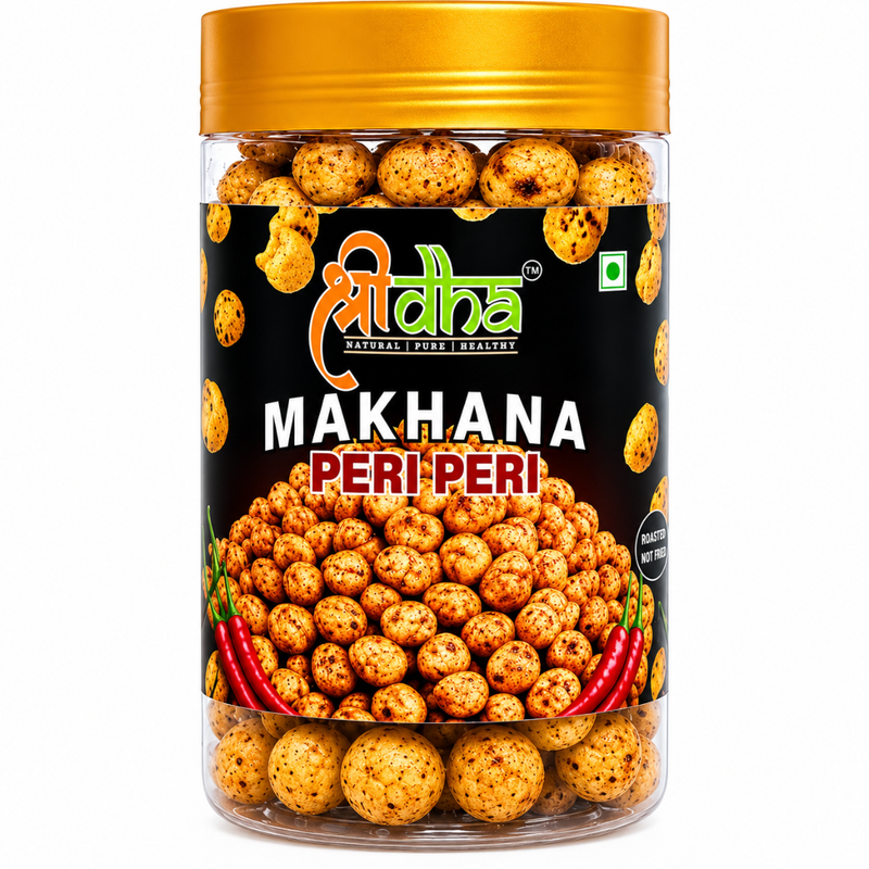 Roasted & Flavoured Makhana Peri Peri 70 GM Gluten Free | High Protein | Rich in Calcium | High Fibre | Cholesterol Free | No Palm Oil | Not Fried Only Roast | 100% Natural