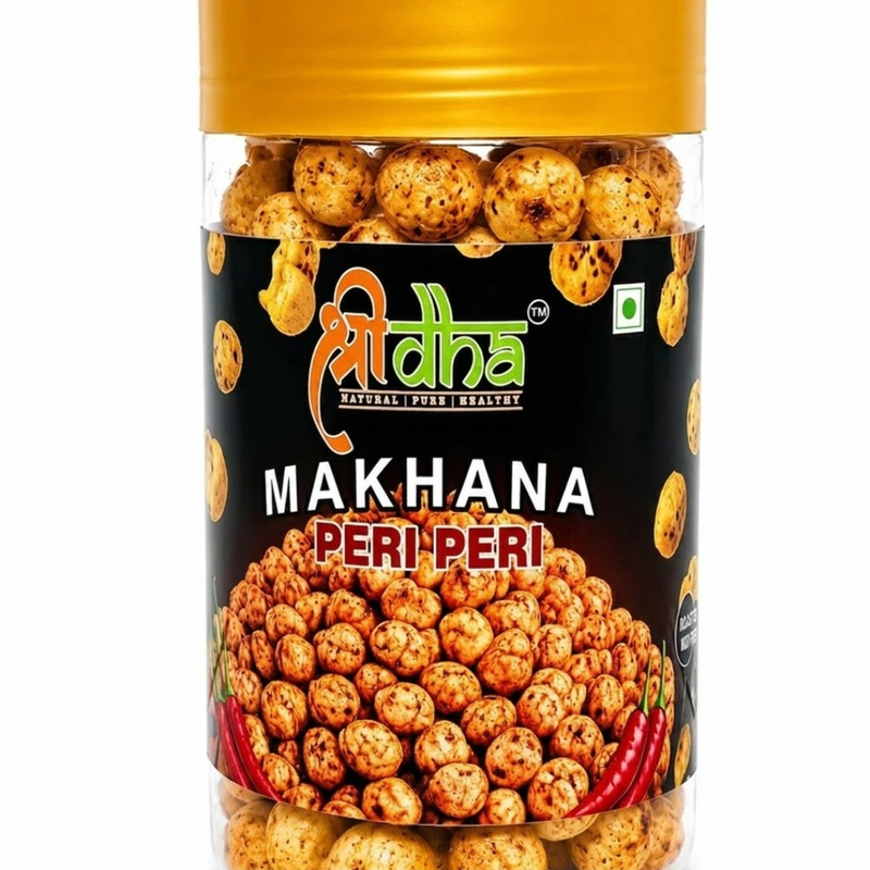 Roasted & Flavoured Makhana Peri Peri 70 GM Gluten Free | High Protein | Rich in Calcium | High Fibre | Cholesterol Free | No Palm Oil | Not Fried Only Roast | 100% Natural