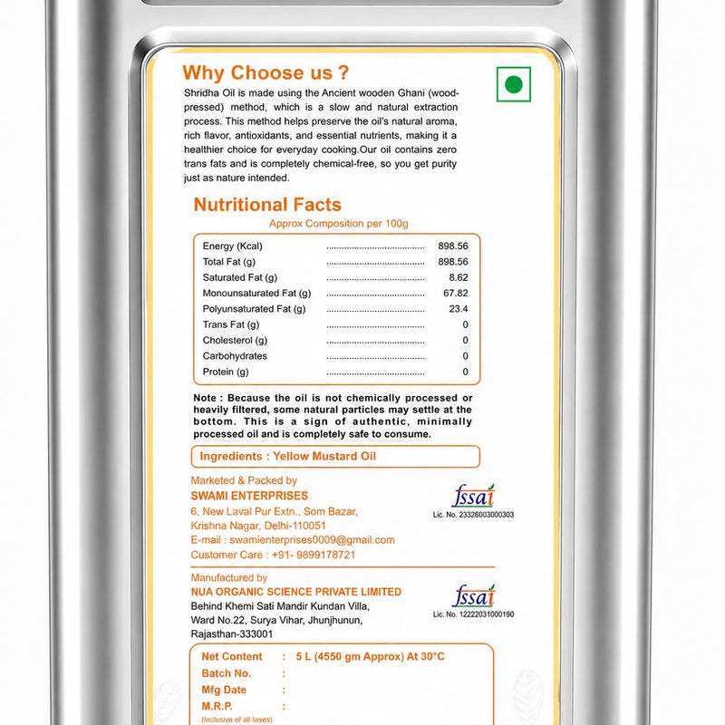 Yellow Mustard Oil