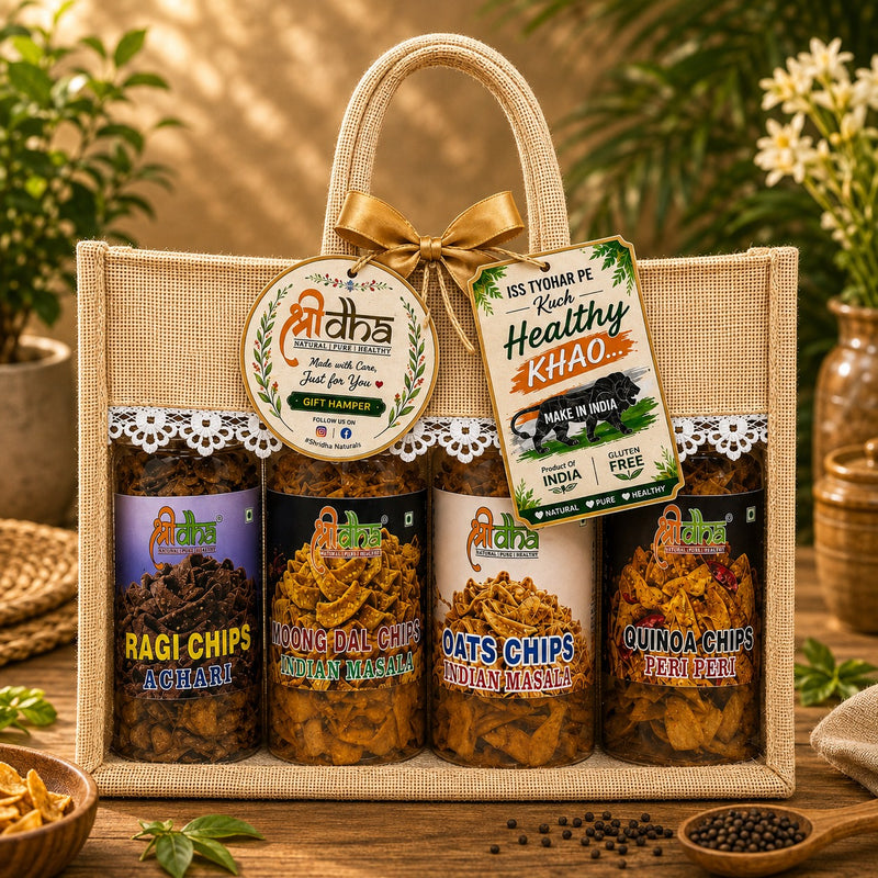 4 pcs 150 gm Healthy Chips GLUTEN FREE | HIGH PROTEIN | NO PALM OIL | HEALTHY SNACKS | RICH IN CALCIUM | HIGH FIBRE | 100% NATURAL