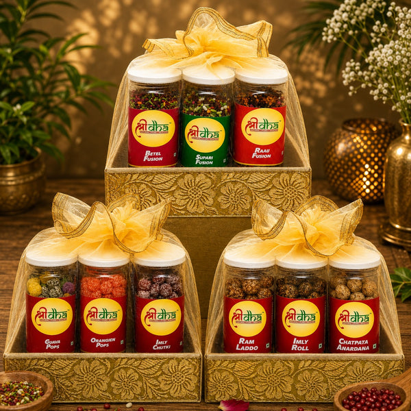 Triple Combo hamper (3 PCS 230 gm Mouth Freshioner , 3 PCS 230 gm Candy , 3 PCS 230 gm Mukhwas )